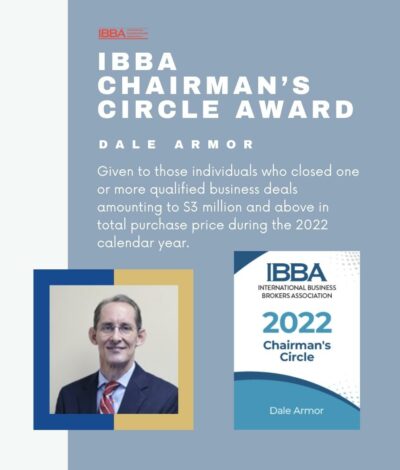 IBBA Chairman's circle award presented to Dale Armor